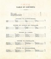 Table of Contents, Jackson County 1875